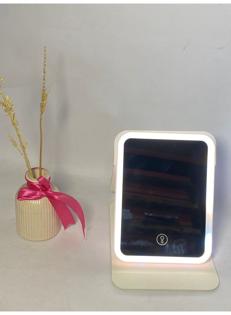 Lighted Magic Mirror - LED Frame - Perfect for Adding Modern Touch to Home Decor - rectangle Design with LED Light Built in Frame - Great as Makeup Mirror 3different lights may vary color - Image 3